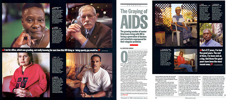 The Graying of AIDS in TIME Magazine 2006